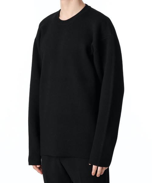 ATTACHMENT（アタッチメント）の「W/PE DOUBLE FACE KNIT CREWNECK PULLOVER L/S（ニット/セーター・メンズ・ホワイト/ライトグレー/ブラック/ベージュ/ダークブルー・1/2/3）」の12枚目の写真