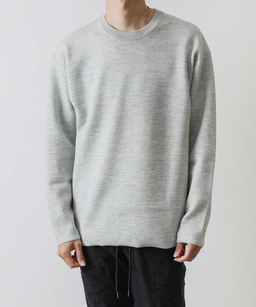 ATTACHMENT（アタッチメント）の「W/PE DOUBLE FACE KNIT CREWNECK PULLOVER L/S（ニット/セーター・メンズ・ホワイト/ライトグレー/ブラック/ベージュ/ダークブルー・1/2/3）」の15枚目の写真