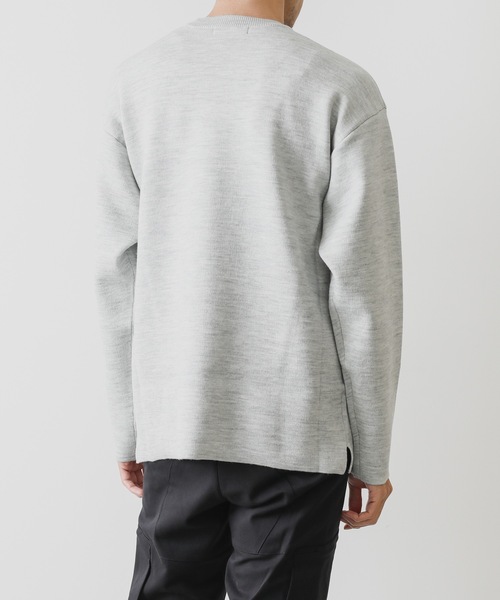 ATTACHMENT（アタッチメント）の「W/PE DOUBLE FACE KNIT CREWNECK PULLOVER L/S（ニット/セーター・メンズ・ホワイト/ライトグレー/ブラック/ベージュ/ダークブルー・1/2/3）」の18枚目の写真