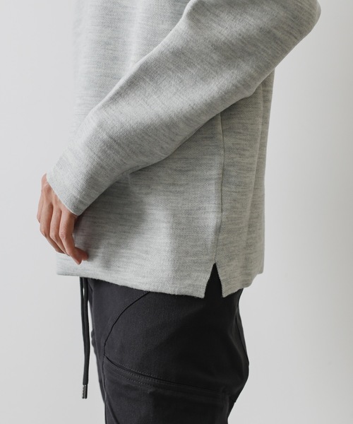 ATTACHMENT（アタッチメント）の「W/PE DOUBLE FACE KNIT CREWNECK PULLOVER L/S（ニット/セーター・メンズ・ホワイト/ライトグレー/ブラック/ベージュ/ダークブルー・1/2/3）」の20枚目の写真