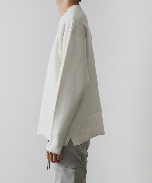 ATTACHMENT（アタッチメント）の「W/PE DOUBLE FACE KNIT CREWNECK PULLOVER L/S（ニット/セーター・メンズ・ホワイト/ライトグレー/ブラック/ベージュ/ダークブルー・1/2/3）」の22枚目の写真