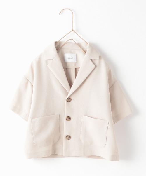 LOWRYS FARM(ローリーズファーム)の「ドライタッチシャツジャケット 950169(シャツ/ブラウス・キッズ・アイボリー/グリーン/オレンジ・110cm/120cm/130cm)」の2枚目の写真