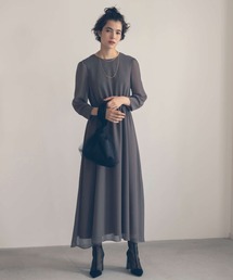 kaene | 楊柳シフォンワンピース(ドレス)