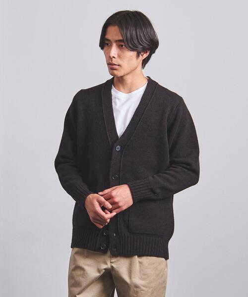 SLOANE（スローン）の「【別注】＜SLOANE（スローン）＞5G ミックス カーディガン（ニット/セーター・メンズ・ダークブラウン/ベージュ・3/4/5）」の7枚目の写真