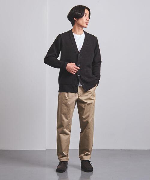 SLOANE（スローン）の「【別注】＜SLOANE（スローン）＞5G ミックス カーディガン（ニット/セーター・メンズ・ダークブラウン/ベージュ・3/4/5）」の8枚目の写真