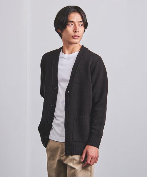 SLOANE（スローン）の「【別注】＜SLOANE（スローン）＞5G ミックス カーディガン（ニット/セーター・メンズ・ダークブラウン/ベージュ・3/4/5）」の10枚目の写真