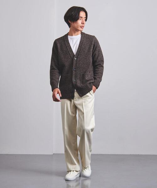 SLOANE（スローン）の「【別注】＜SLOANE（スローン）＞5G ミックス カーディガン（ニット/セーター・メンズ・ダークブラウン/ベージュ・3/4/5）」の16枚目の写真