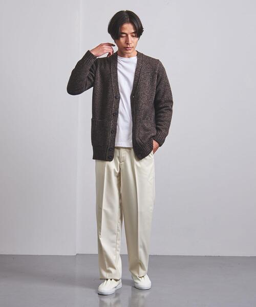 SLOANE（スローン）の「【別注】＜SLOANE（スローン）＞5G ミックス カーディガン（ニット/セーター・メンズ・ダークブラウン/ベージュ・3/4/5）」の18枚目の写真