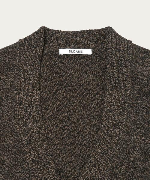 SLOANE（スローン）の「【別注】＜SLOANE（スローン）＞5G ミックス カーディガン（ニット/セーター・メンズ・ダークブラウン/ベージュ・3/4/5）」の22枚目の写真