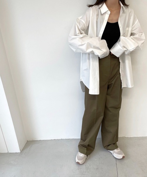 CANAL JEAN（キャナルジーン）の「RED CHOP WORKS(レッドチョップワークス) コットンBIGポケットシャツ（シャツ/ブラウス・レディース・オフホワイト/ナチュラル・38）」の12枚目の写真