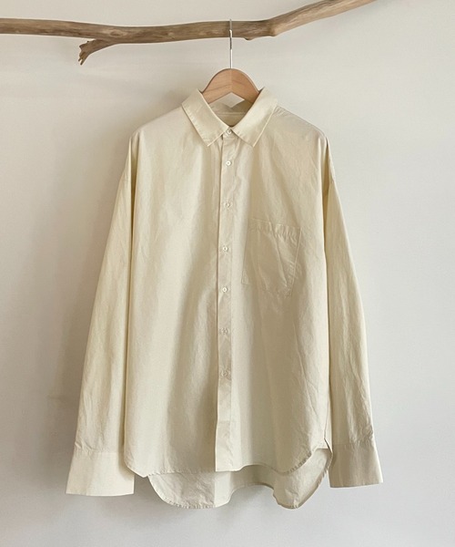 CANAL JEAN（キャナルジーン）の「RED CHOP WORKS(レッドチョップワークス) コットンBIGポケットシャツ（シャツ/ブラウス・レディース・オフホワイト/ナチュラル・38）」の7枚目の写真