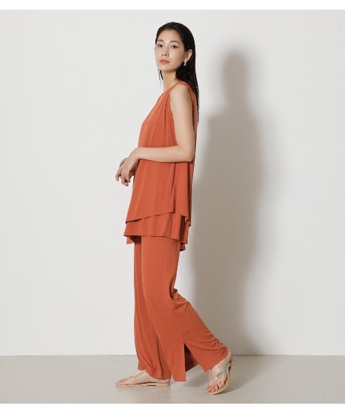 ICE CLEAN SIDE SLIT PANTS/アイスクリーンサイドスリットパンツ