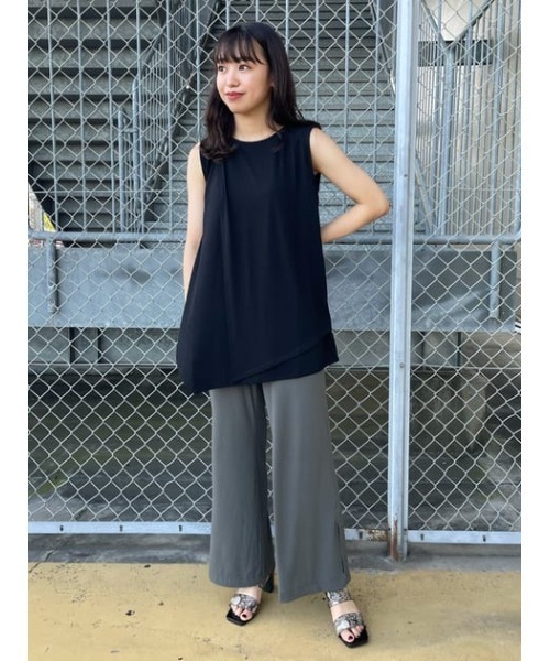 ICE CLEAN SIDE SLIT PANTS/アイスクリーンサイドスリットパンツ