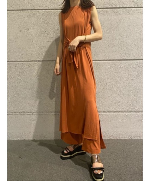 AZUL by moussy（アズールバイマウジー）の「ICE CLEAN SIDE SLIT PANTS/アイスクリーンサイドスリットパンツ（その他パンツ・レディース・ダークカーキ/ブラック/ダークオレンジ・SMALL/MEDIUM）」の13枚目の写真