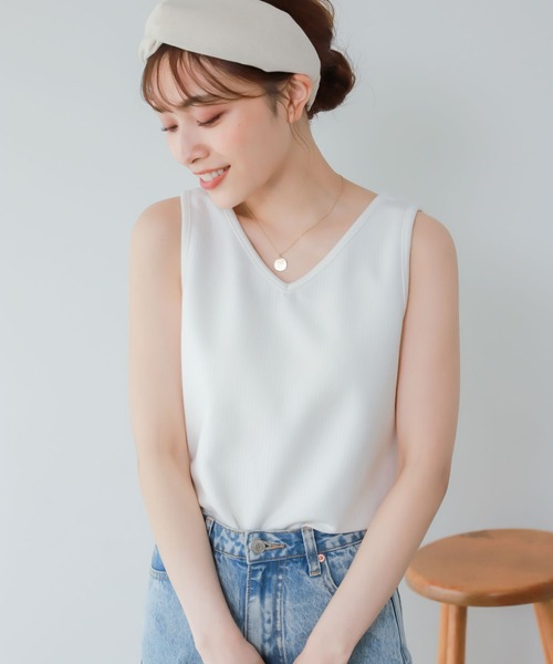 Edit Sheen（エディットシーン）の「前後2wayリブノースリカットソー（Tシャツ/カットソー・レディース・モカ/ホワイト/ブラック・MEDIUM）」の2枚目の写真