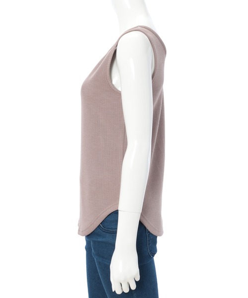 Edit Sheen（エディットシーン）の「前後2wayリブノースリカットソー（Tシャツ/カットソー・レディース・モカ/ホワイト/ブラック・MEDIUM）」の14枚目の写真