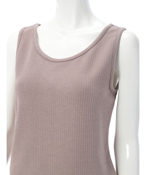 Edit Sheen（エディットシーン）の「前後2wayリブノースリカットソー（Tシャツ/カットソー・レディース・モカ/ホワイト/ブラック・MEDIUM）」の4枚目の写真