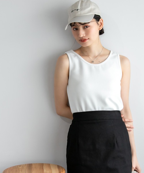 Edit Sheen（エディットシーン）の「前後2wayリブノースリカットソー（Tシャツ/カットソー・レディース・モカ/ホワイト/ブラック・MEDIUM）」の11枚目の写真