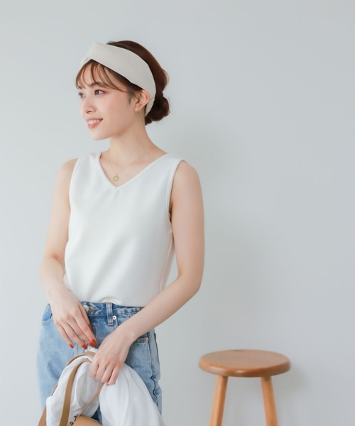 Edit Sheen（エディットシーン）の「前後2wayリブノースリカットソー（Tシャツ/カットソー・レディース・モカ/ホワイト/ブラック・MEDIUM）」の5枚目の写真