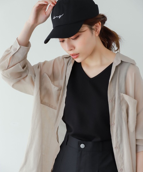 Edit Sheen（エディットシーン）の「前後2wayリブノースリカットソー（Tシャツ/カットソー・レディース・モカ/ホワイト/ブラック・MEDIUM）」の17枚目の写真