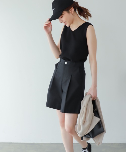 Edit Sheen（エディットシーン）の「前後2wayリブノースリカットソー（Tシャツ/カットソー・レディース・モカ/ホワイト/ブラック・MEDIUM）」の12枚目の写真