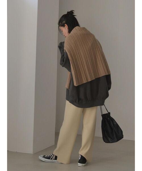 AMERICAN HOLIC(アメリカンホリック)の「ロゴバックドレープ裏毛プルオーバー(スウェット・レディース・チャコールグレー/ネイビー/カーキ・M/L)」の21枚目の写真