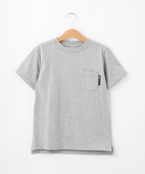 BASECONTROL(ベースコントロール)の「◆KIDS 定番空紡糸天竺 半袖Tシャツ(Tシャツ/カットソー・キッズ・チャコールグレー/ライトブルー/ブラック/ダークグリーン/ネイビー/グレー/サックスブルー/オレンジ/グリーン/アイボリー/グレー系その他/パープル系/ピンク系・11/12/13/14)」の4枚目の写真