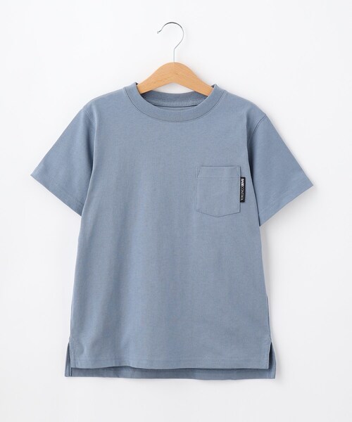 BASECONTROL(ベースコントロール)の「◆KIDS 定番空紡糸天竺 半袖Tシャツ(Tシャツ/カットソー・キッズ・チャコールグレー/ライトブルー/ブラック/ダークグリーン/ネイビー/グレー/サックスブルー/オレンジ/グリーン/アイボリー/グレー系その他/パープル系/ピンク系・11/12/13/14)」の8枚目の写真