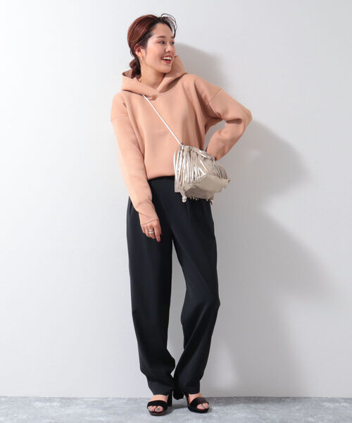 NOLLEY’S(ノーリーズ)の「◇【WEB限定】ニットパーカー(パーカー・レディース・ライトブルー/ブラウン/オフホワイト/ベビーピンク・FREE)」の8枚目の写真