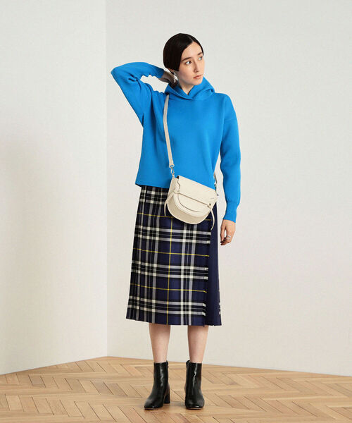 NOLLEY’S(ノーリーズ)の「◇【WEB限定】ニットパーカー(パーカー・レディース・ライトブルー/ブラウン/オフホワイト/ベビーピンク・FREE)」の9枚目の写真