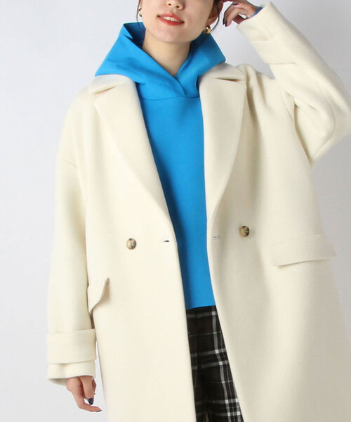 NOLLEY’S(ノーリーズ)の「◇【WEB限定】ニットパーカー(パーカー・レディース・ライトブルー/ブラウン/オフホワイト/ベビーピンク・FREE)」の6枚目の写真