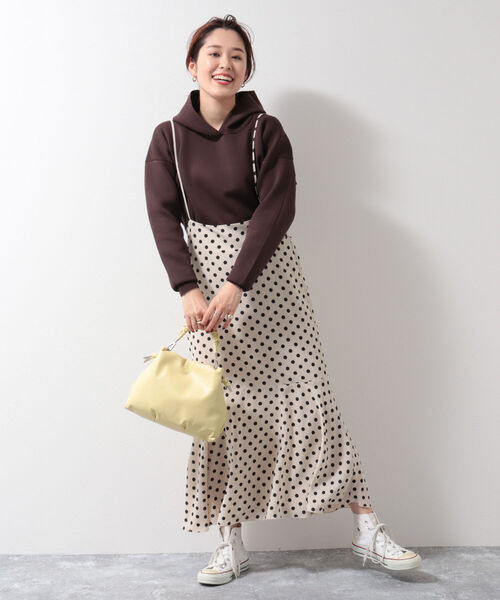 NOLLEY’S(ノーリーズ)の「◇【WEB限定】ニットパーカー(パーカー・レディース・ライトブルー/ブラウン/オフホワイト/ベビーピンク・FREE)」の19枚目の写真