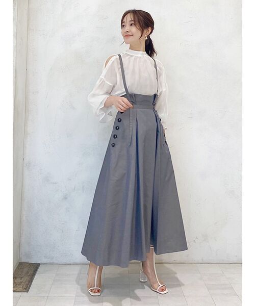 MERCURYDUO（マーキュリーデュオ）の「2WAYオープンショルダーブラウス（シャツ/ブラウス・レディース・オフホワイト/ピンク・FREE）」の9枚目の写真