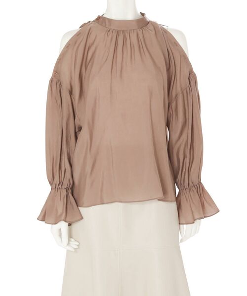 MERCURYDUO（マーキュリーデュオ）の「2WAYオープンショルダーブラウス（シャツ/ブラウス・レディース・オフホワイト/ピンク・FREE）」の10枚目の写真