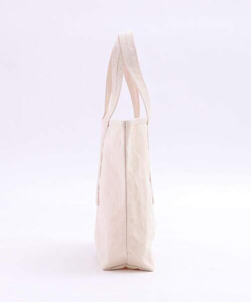 coen（コーエン）の「【Lサイズ】coenコーエンロゴトートバッグL（トートバッグ・レディース・オフホワイト/ブラック/グレー・FREE）」の14枚目の写真