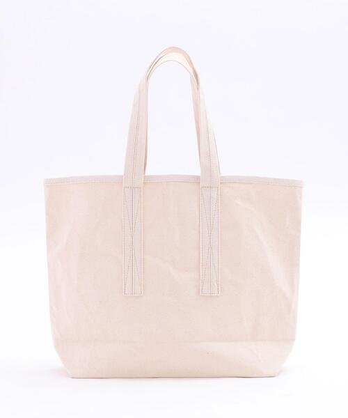 coen（コーエン）の「【Lサイズ】coenコーエンロゴトートバッグL（トートバッグ・レディース・オフホワイト/ブラック/グレー・FREE）」の15枚目の写真