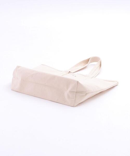 coen（コーエン）の「【Lサイズ】coenコーエンロゴトートバッグL（トートバッグ・レディース・オフホワイト/ブラック/グレー・FREE）」の16枚目の写真