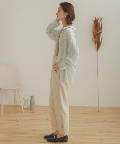 SENSE OF PLACE by URBAN RESEARCH（センスオブプレイスバイアーバンリサーチ）の「ハイウエストミリタリーパンツ（その他パンツ・レディース・ベージュ/アイボリー/カーキ・MEDIUM/SMALL）」の9枚目の写真