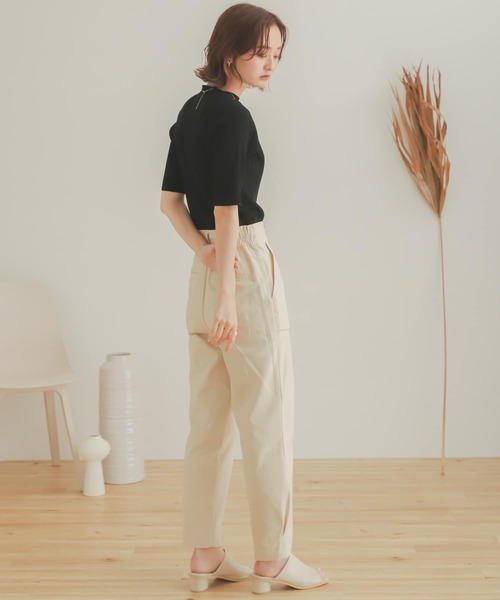 SENSE OF PLACE by URBAN RESEARCH（センスオブプレイスバイアーバンリサーチ）の「ハイウエストミリタリーパンツ（その他パンツ・レディース・ベージュ/アイボリー/カーキ・MEDIUM/SMALL）」の18枚目の写真