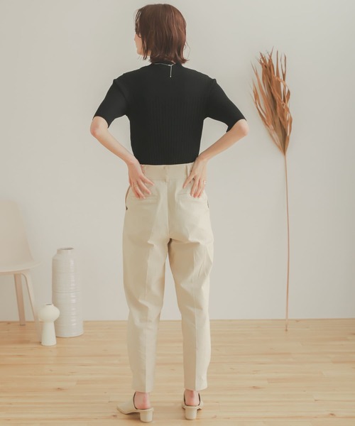 SENSE OF PLACE by URBAN RESEARCH（センスオブプレイスバイアーバンリサーチ）の「ハイウエストミリタリーパンツ（その他パンツ・レディース・ベージュ/アイボリー/カーキ・MEDIUM/SMALL）」の19枚目の写真