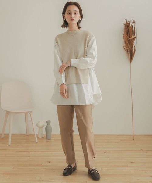 SENSE OF PLACE by URBAN RESEARCH（センスオブプレイスバイアーバンリサーチ）の「ハイウエストミリタリーパンツ（その他パンツ・レディース・ベージュ/アイボリー/カーキ・MEDIUM/SMALL）」の20枚目の写真