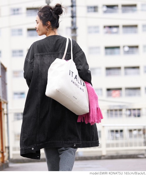 coca(coca)(コカ)の「ロングデニムジャケット(デニムジャケット・レディース・ブラック/ブルー・M/L)」の11枚目の写真