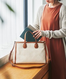 russet | 刺し子ジャガードショッパートートバッグ(CE-125)(トートバッグ)