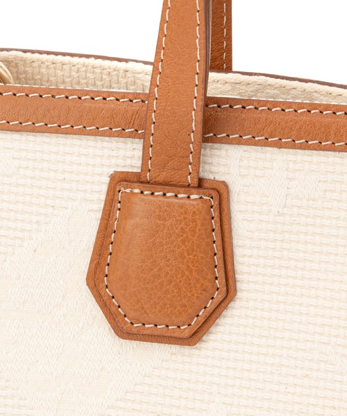 russet(ラシット)の「<SHOPPER>トートバッグ M/刺し子ジャガード(CE-125)(トートバッグ・レディース・キナリ・FREE)」の10枚目の写真