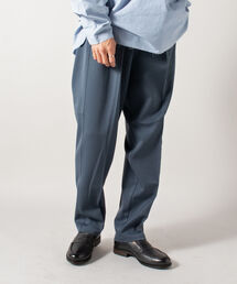 GLOSTER | ツータックトラウザー ワイドテーパードパンツ(その他パンツ)