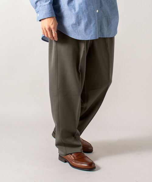 GLOSTER（グロスター）の「【GLOSTER/グロスター】ツータックトラウザー ワイドテーパードパンツ（その他パンツ・メンズ・ブラック/ブルーグレー/ブラウン・SMALL/MEDIUM/LARGE）」の22枚目の写真