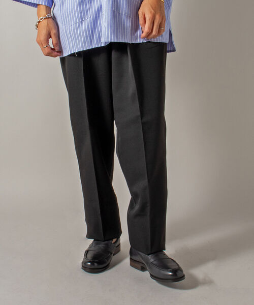 GLOSTER（グロスター）の「【GLOSTER/グロスター】ツータックトラウザー ワイドテーパードパンツ（その他パンツ・メンズ・ブラック/ブルーグレー/ブラウン・SMALL/MEDIUM/LARGE）」の19枚目の写真