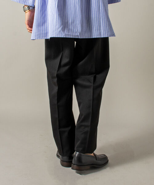 GLOSTER（グロスター）の「【GLOSTER/グロスター】ツータックトラウザー ワイドテーパードパンツ（その他パンツ・メンズ・ブラック/ブルーグレー/ブラウン・SMALL/MEDIUM/LARGE）」の17枚目の写真