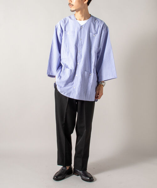 GLOSTER（グロスター）の「【GLOSTER/グロスター】ツータックトラウザー ワイドテーパードパンツ（その他パンツ・メンズ・ブラック/ブルーグレー/ブラウン・SMALL/MEDIUM/LARGE）」の16枚目の写真