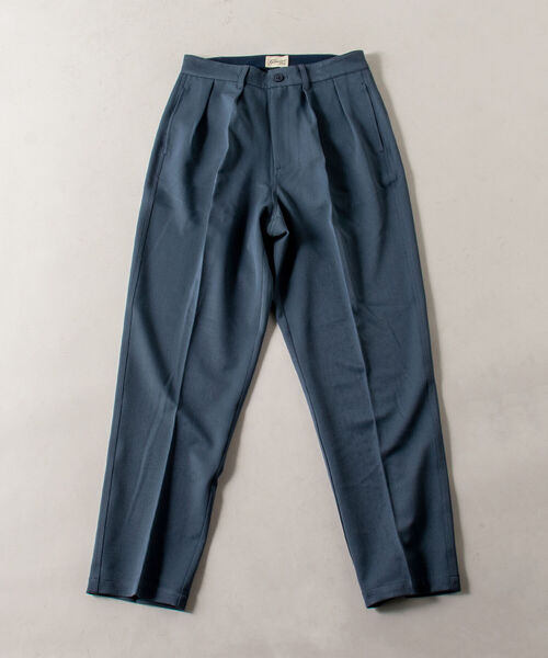GLOSTER（グロスター）の「【GLOSTER/グロスター】ツータックトラウザー ワイドテーパードパンツ（その他パンツ・メンズ・ブラック/ブルーグレー/ブラウン・SMALL/MEDIUM/LARGE）」の6枚目の写真